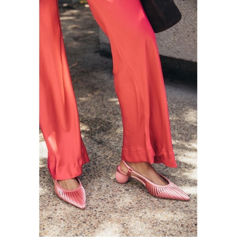 ๐CULT GAIA๐ Alia Slingback Mule Heels ~ Pink - Picture 10 of 16
